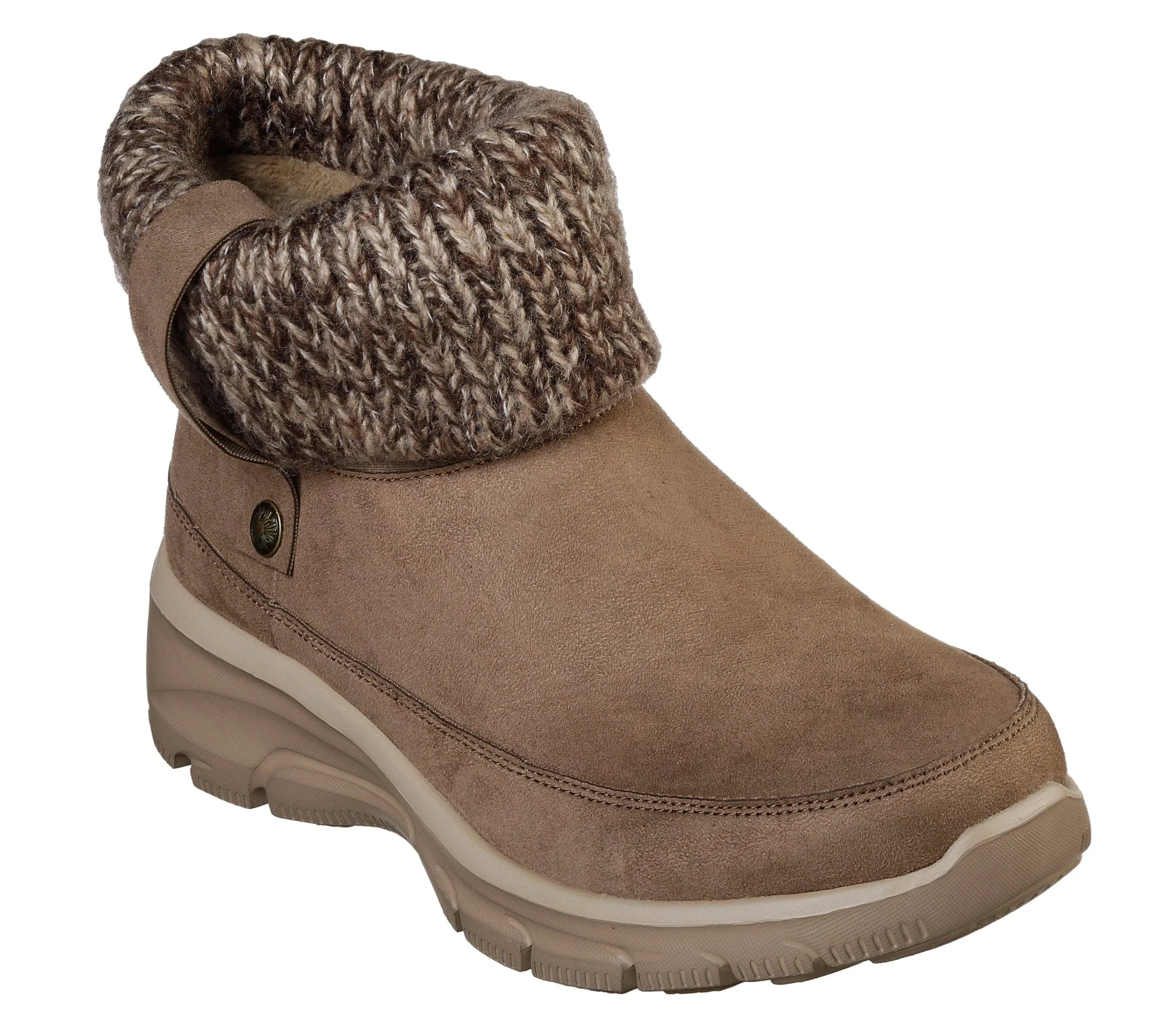 Women's Skechers Relaxed Fit Easy Going Heighten Ankle Boot, Size: 5.5, Taupe