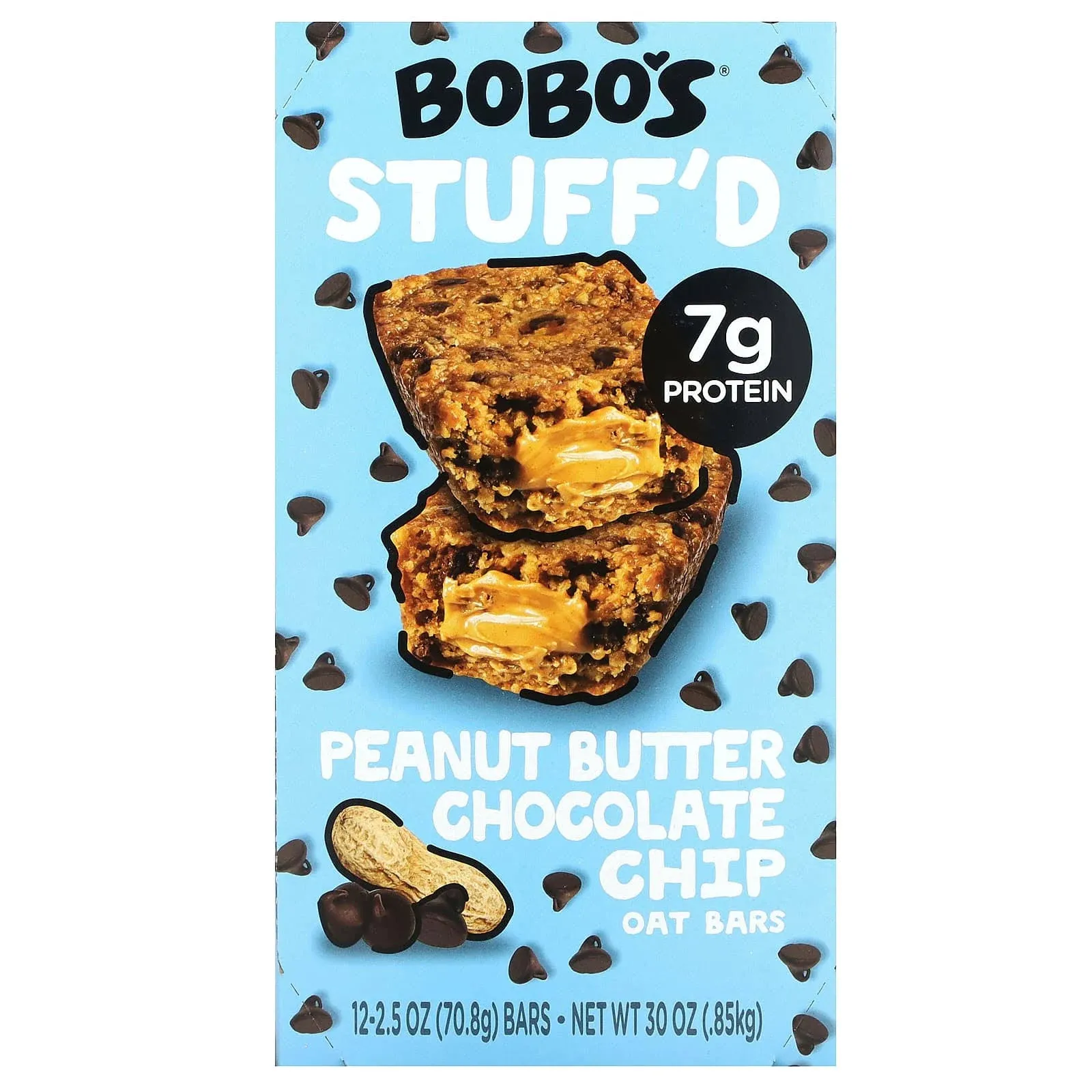 Bobos Oat Bar, Stuff'd, Peanut Butter Chocolate Chip - 2.5 oz