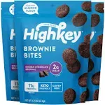 Highkey Snacks Keto Low Carb Food Chocolate Brownie Cookie Bites