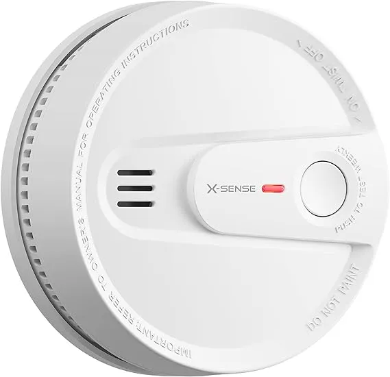 X-Sense 10-Year Battery Wireless Interconnected Smoke Detector Fire Alarm with Over 820 ft Transmission Range, SD19-W, 3-Pack