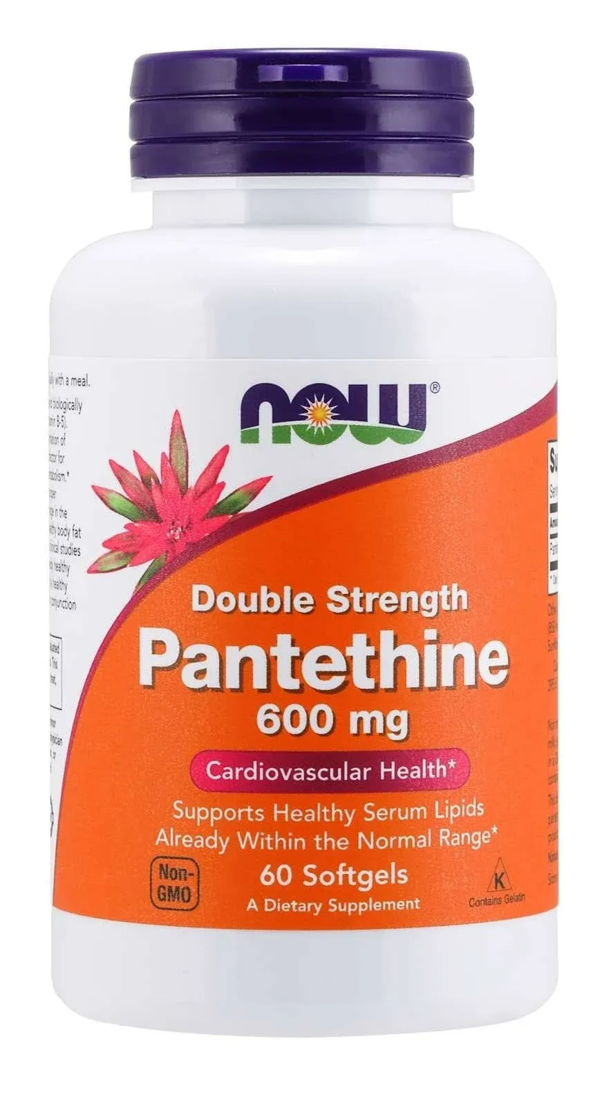 Now Foods Pantethine - 600 mg - 60 Softgels