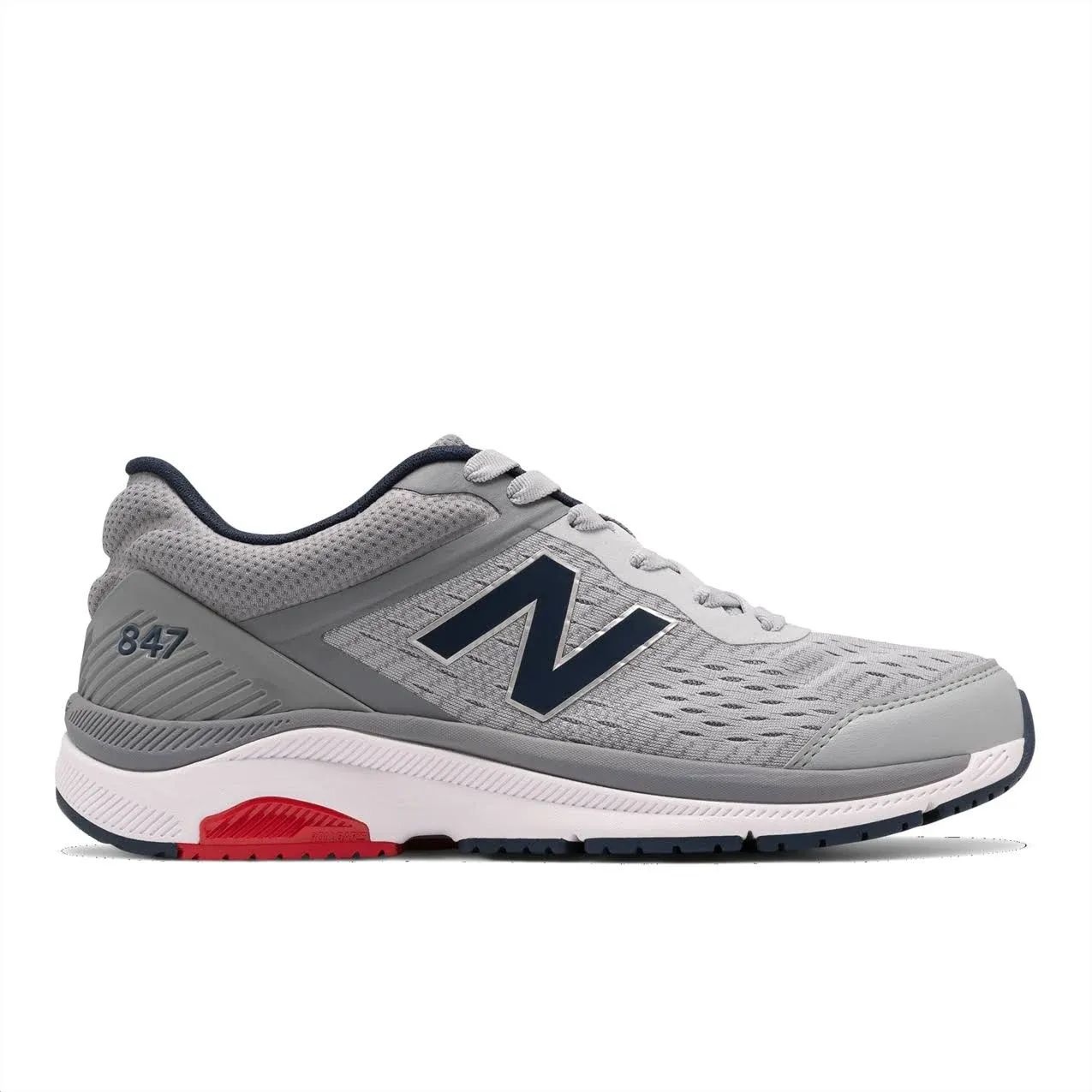 New Balance Men&#039;s 847 V4 Walking Shoe Silver Mink/Gunmetal 7 Wide