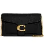 Tabby Chain Small Leather Clutch