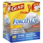 CloroxPro Glad ForceFlex Tall Drawstring Trash Bag