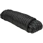 Extreme Max 3008.0022 Black 3/8" x 100' Solid Braid MFP Utility Rope