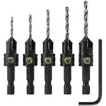 Make it Snappy Tools Quick-Change 5-Pc. Countersink Drill Bit Set. Proudly Made in The USA.