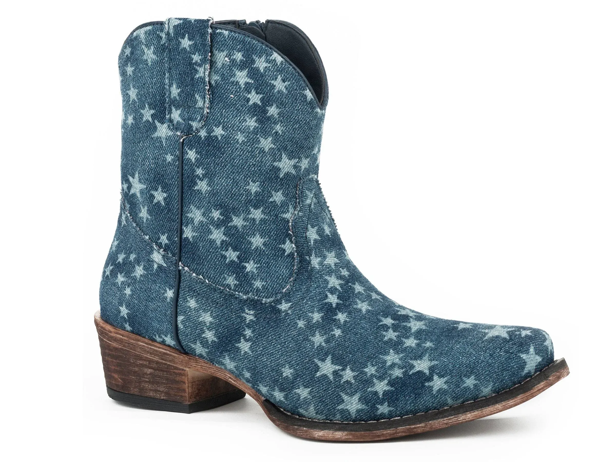 Roper Women's Blue Merica Denim Cowboy Boots