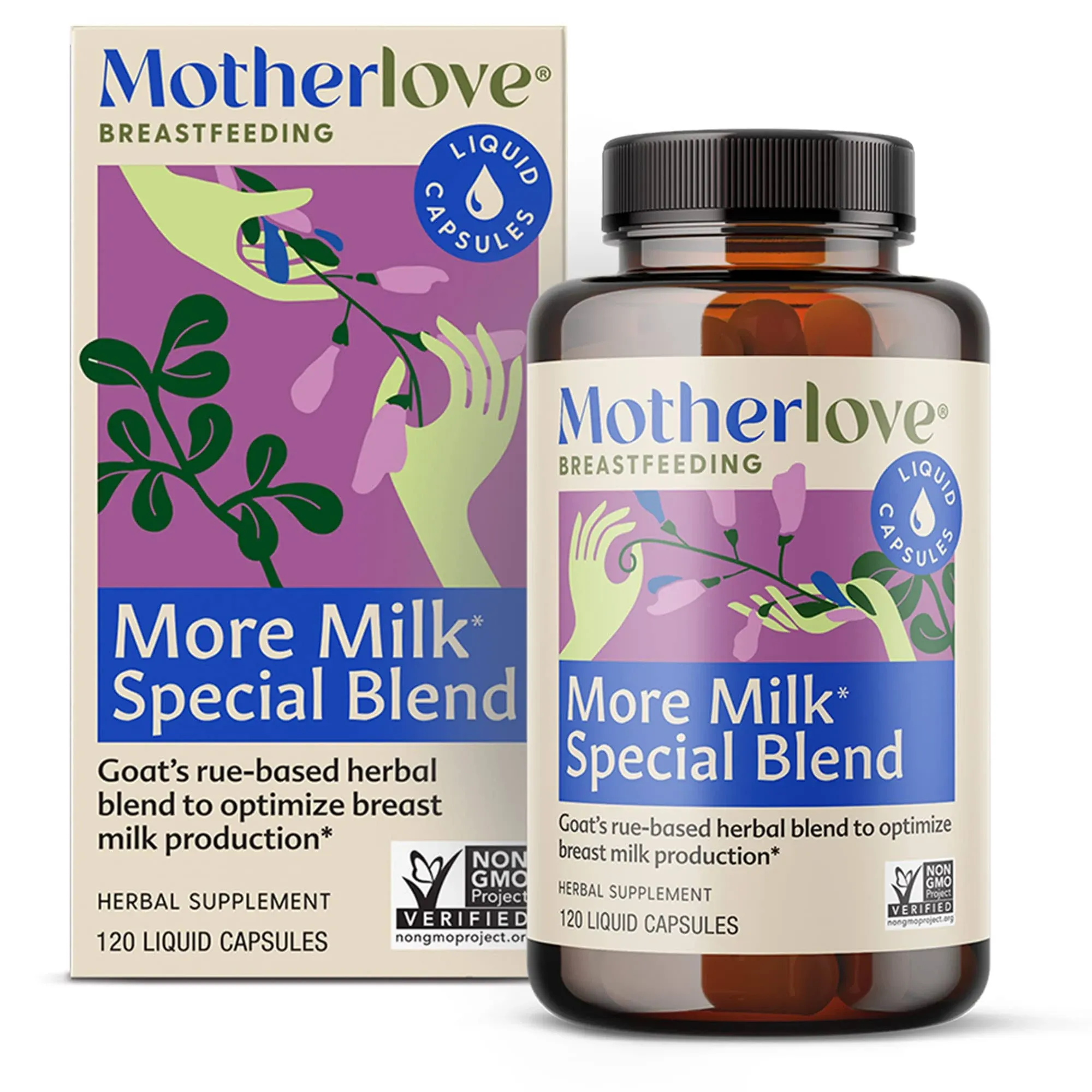 Motherlove, More Milk Special Blend, 120 Liquid Capsules