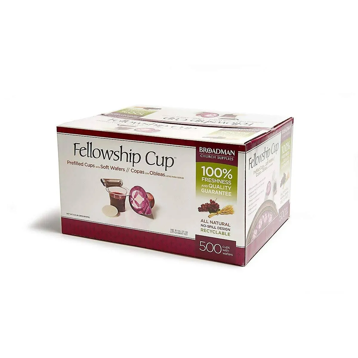 Communion - Fellowship Cup Prefilled Juice/Wafer (Box of 500)