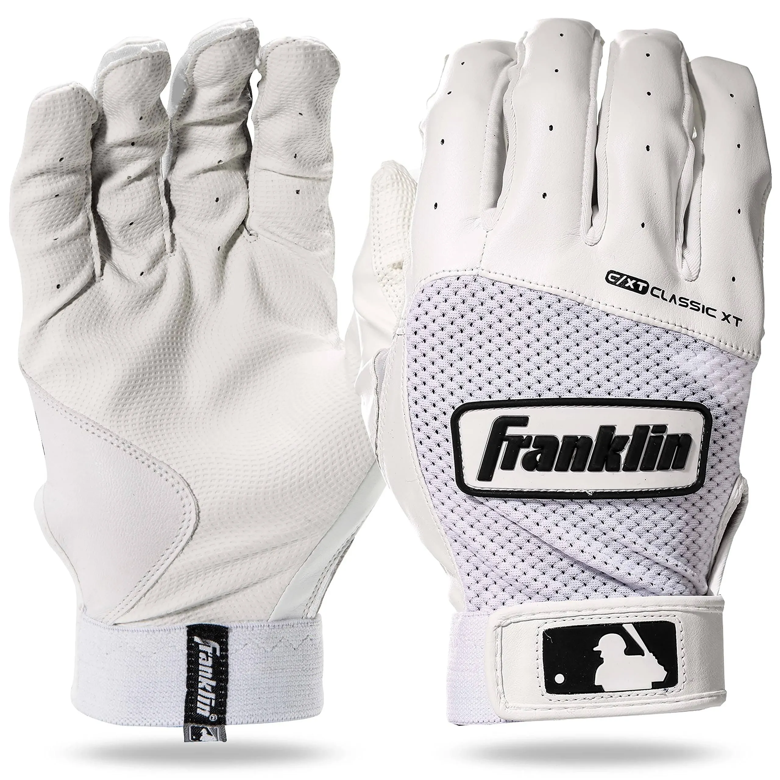 Franklin Sports Classic XT Batting Gloves, Pair, USA, Adult Small