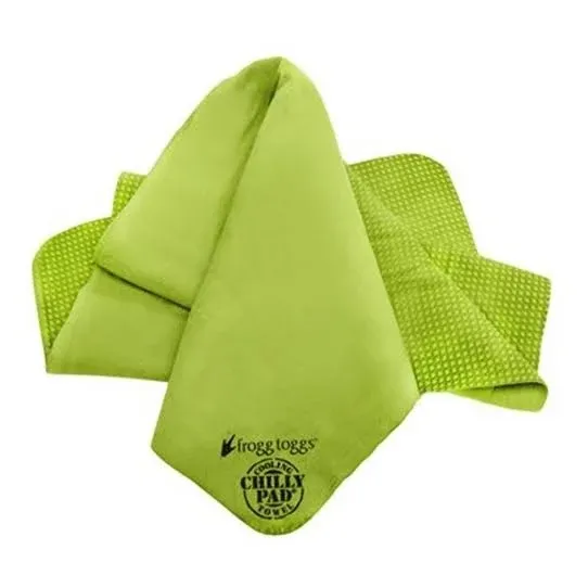 Frogg Toggs Chilly Pad Sports Towel, Lime Green, 33" x 13"