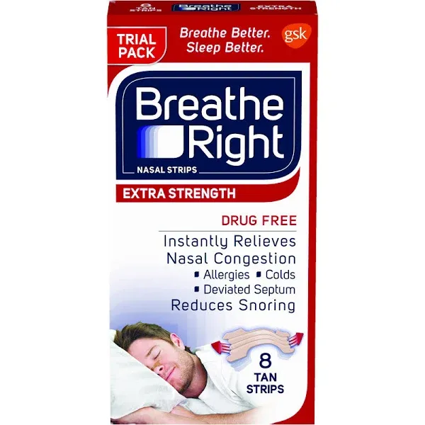 Breathe Right Extra Tan Nasal Strips