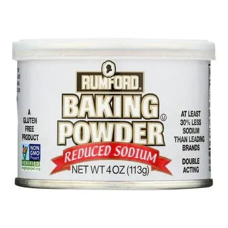 Rumford Baking Powder - Reduced Sodium 4 oz (Pack of 24)