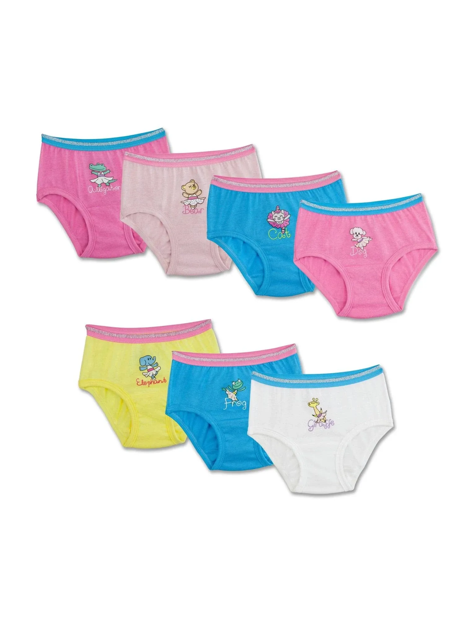 Fruit of the Loom Girls' Toddler Brief (Pack of 7)