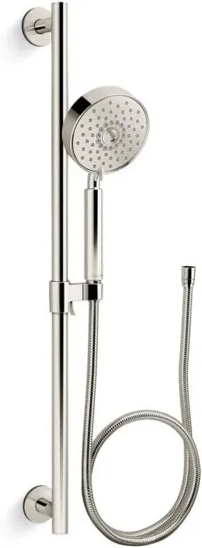 Kohler 22178-G Purist 1.75 GPM Multifunction Handshower Kit with Katalyst Air-Induction Technology - Vibrant Polished Nickel