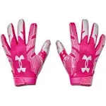 Under Armour F8 Football Gloves Men&#039;s Small Pink