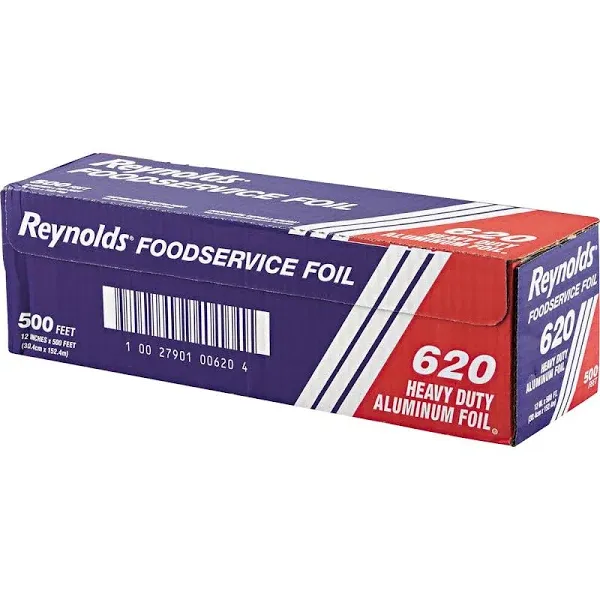 Reynolds Heavy Duty Aluminum Foil Roll, 12" x 500 ft, Silver