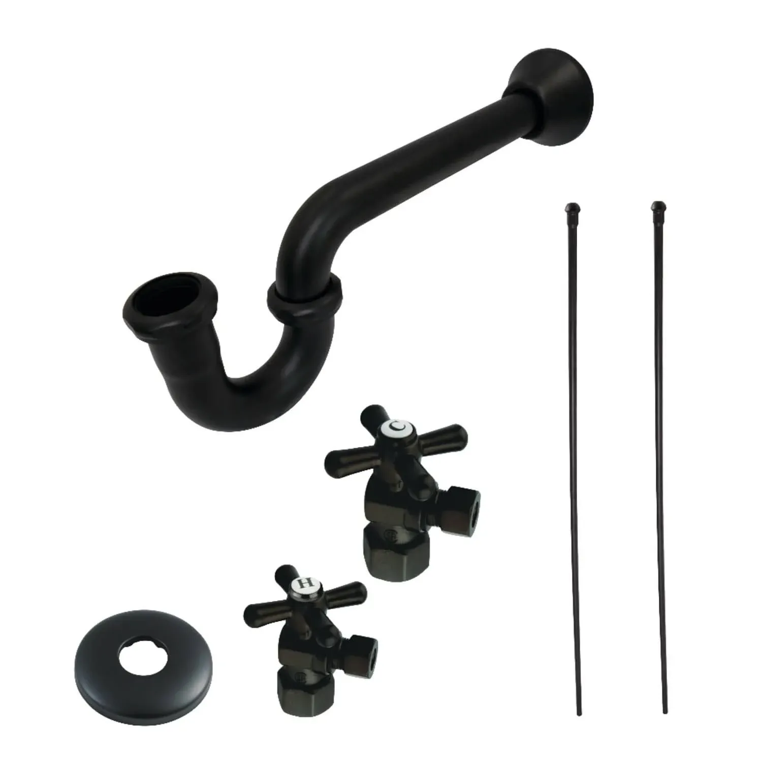 Plumbing Supply Kit Combo, Matte Black