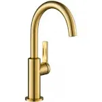 Kraus Oletto Single Handle Kitchen Bar Faucet Brushed Brass