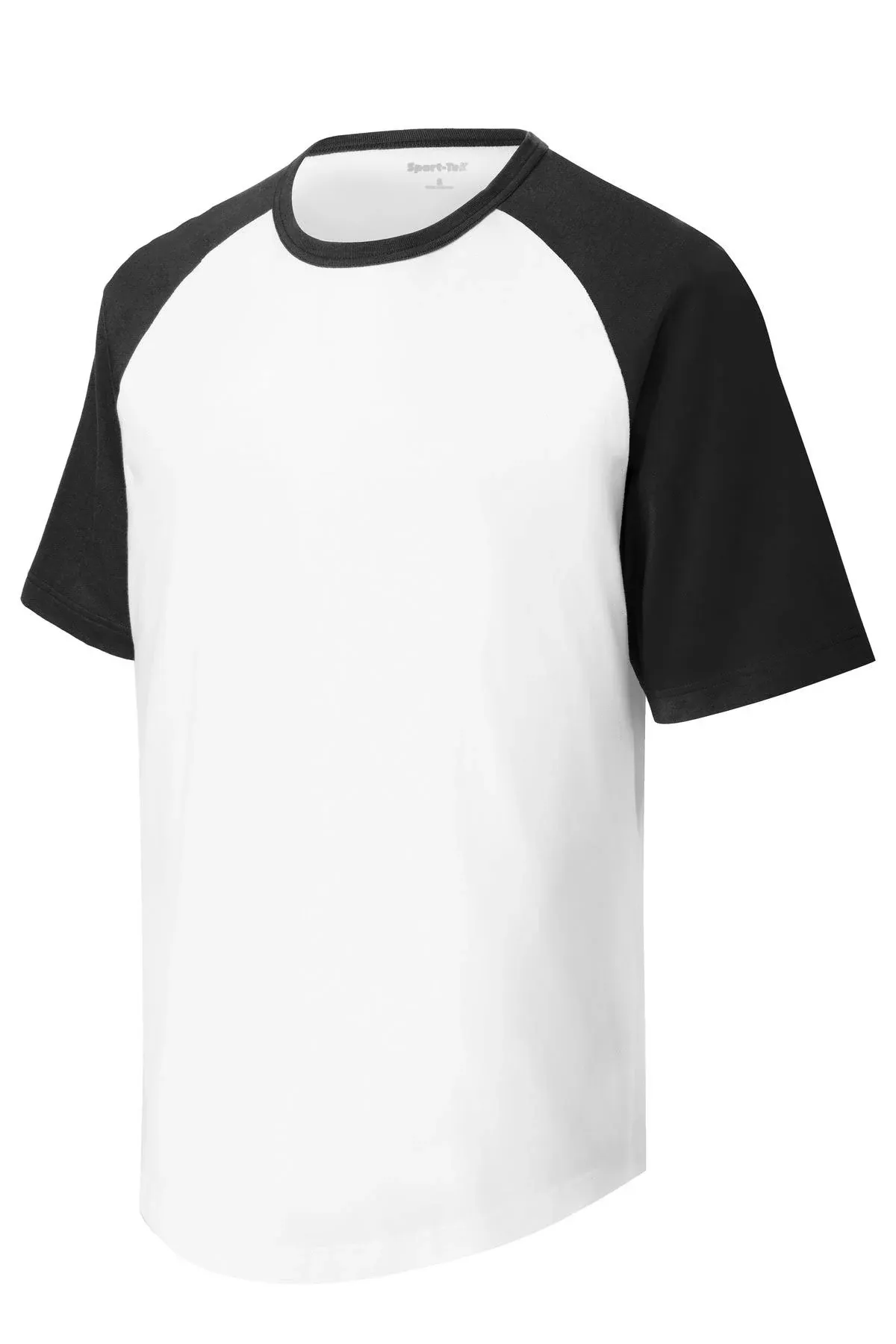 Sport-Tek T201 Mens Short Sleeve Cotton Colorblock Raglan Stylish Jersey