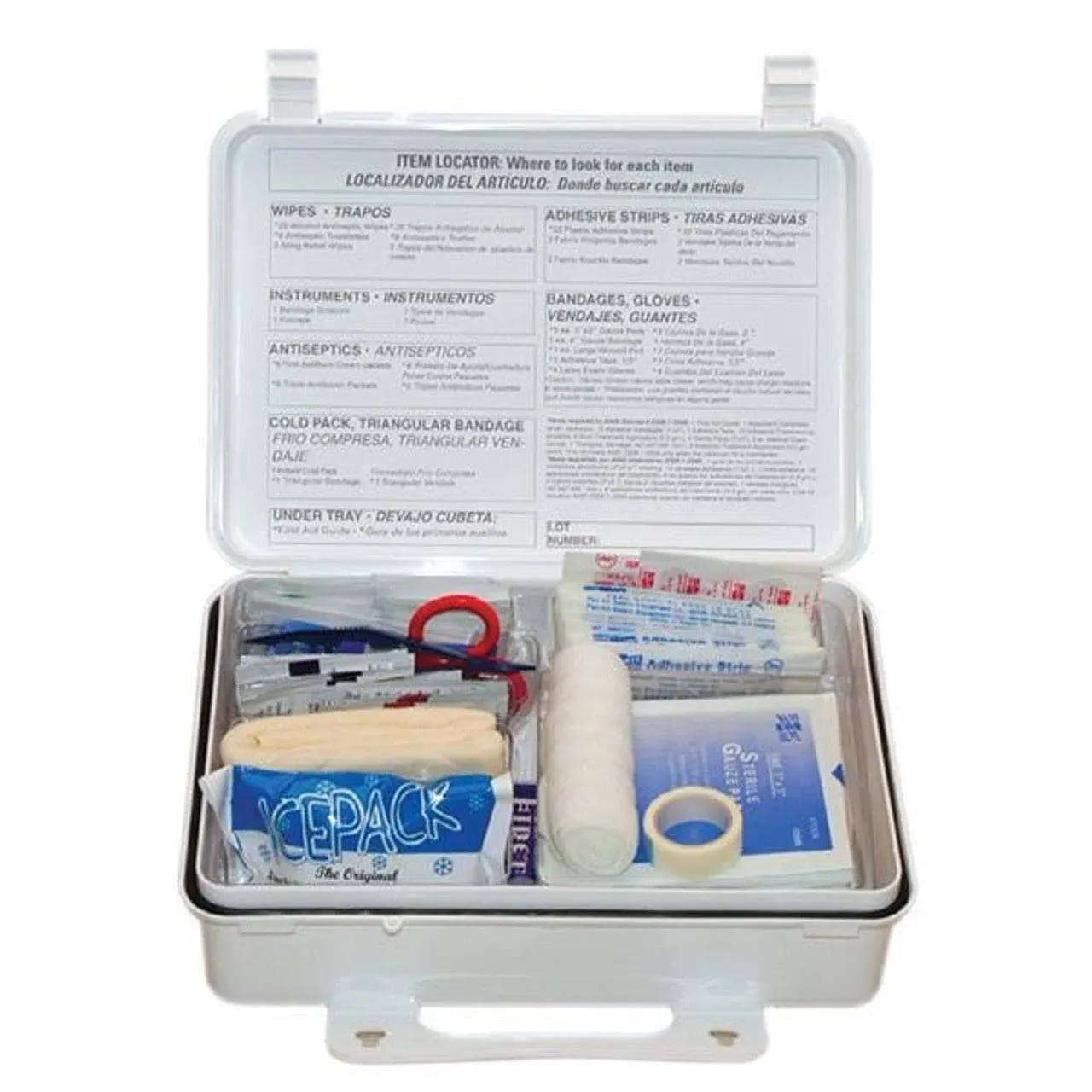 ANSI #25 Weatherproof Plastic First Aid Kit, 25 Person