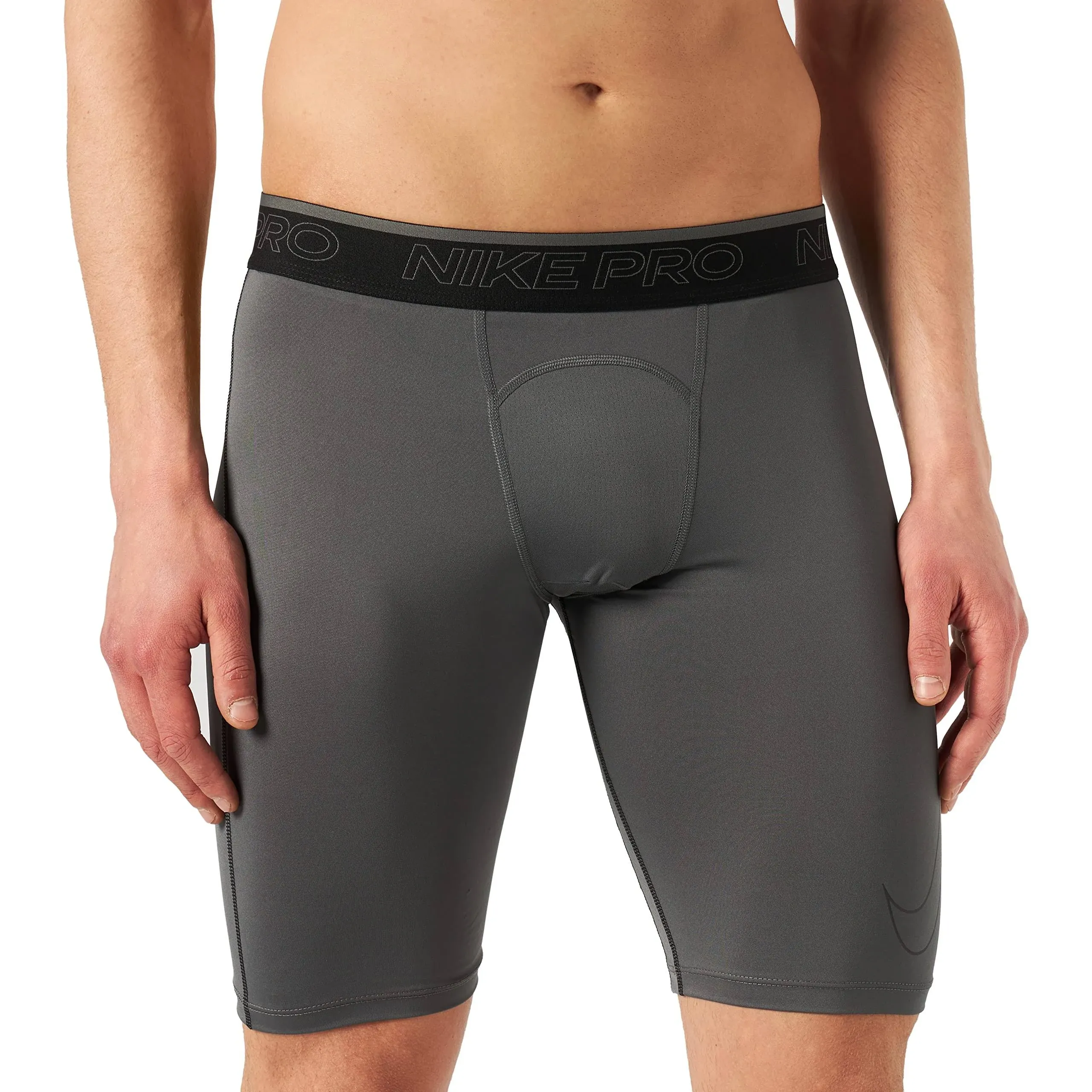 Nike Pro Dri-FIT Men's Long Compression Shorts (Size XXL) Iron Grey DD1911-068