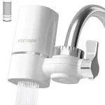 Vortopt Faucet Water Filter for Sink - 400g Water Purifier, Mount Tap Water Filtration System for Kitchen, Bathroom, Reduces Lead, Chlorine, Bad Taste