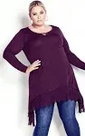 EVANS Women's Plus Size Tunic Rosey Crush