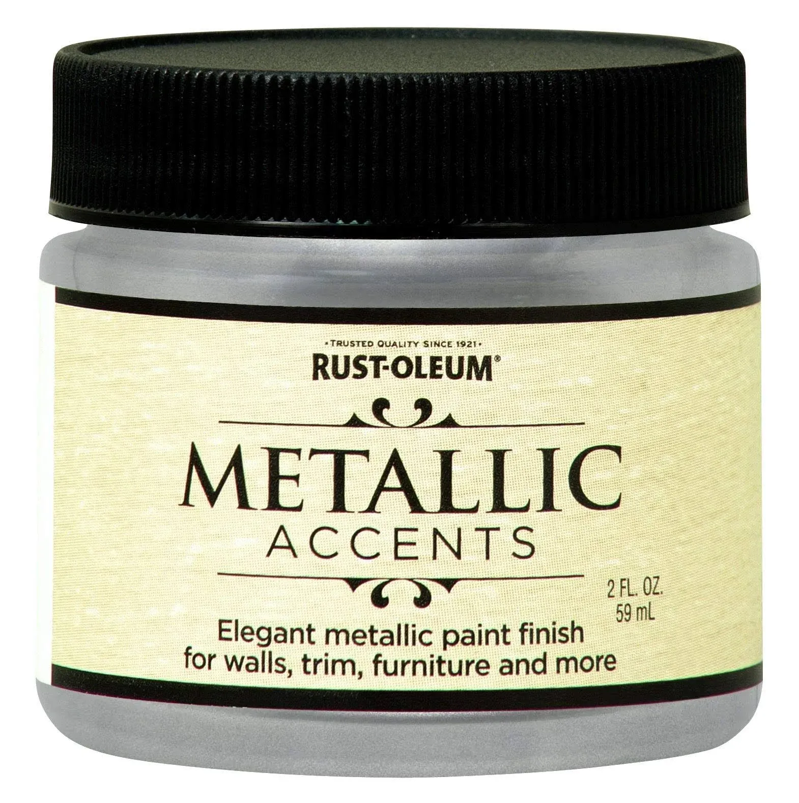 Rust-Oleum 255269 Metallic Paint, Sterling Silver, 2 oz