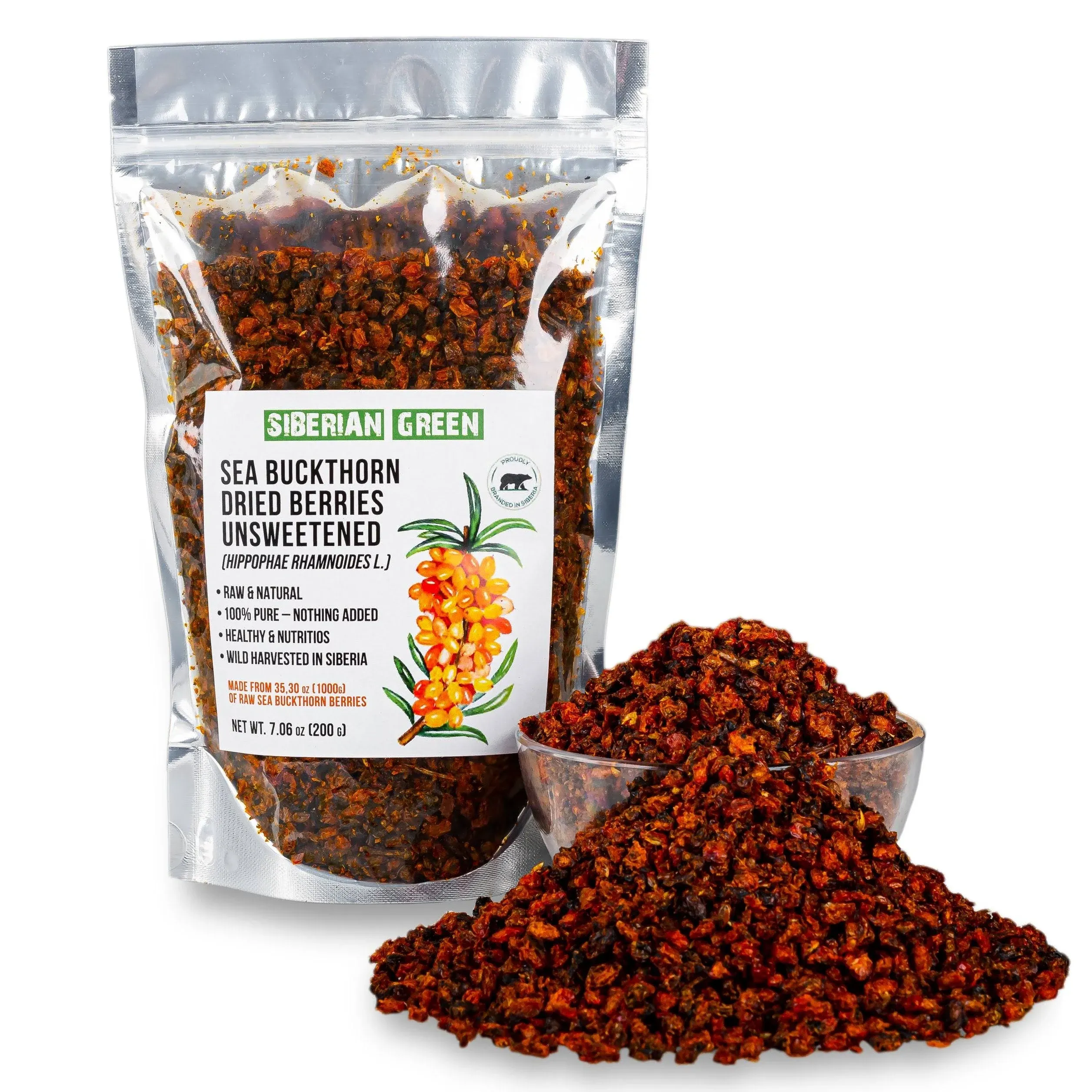 Sea Buckthorn Berries 200g | A Nutrient-Packed Superfood