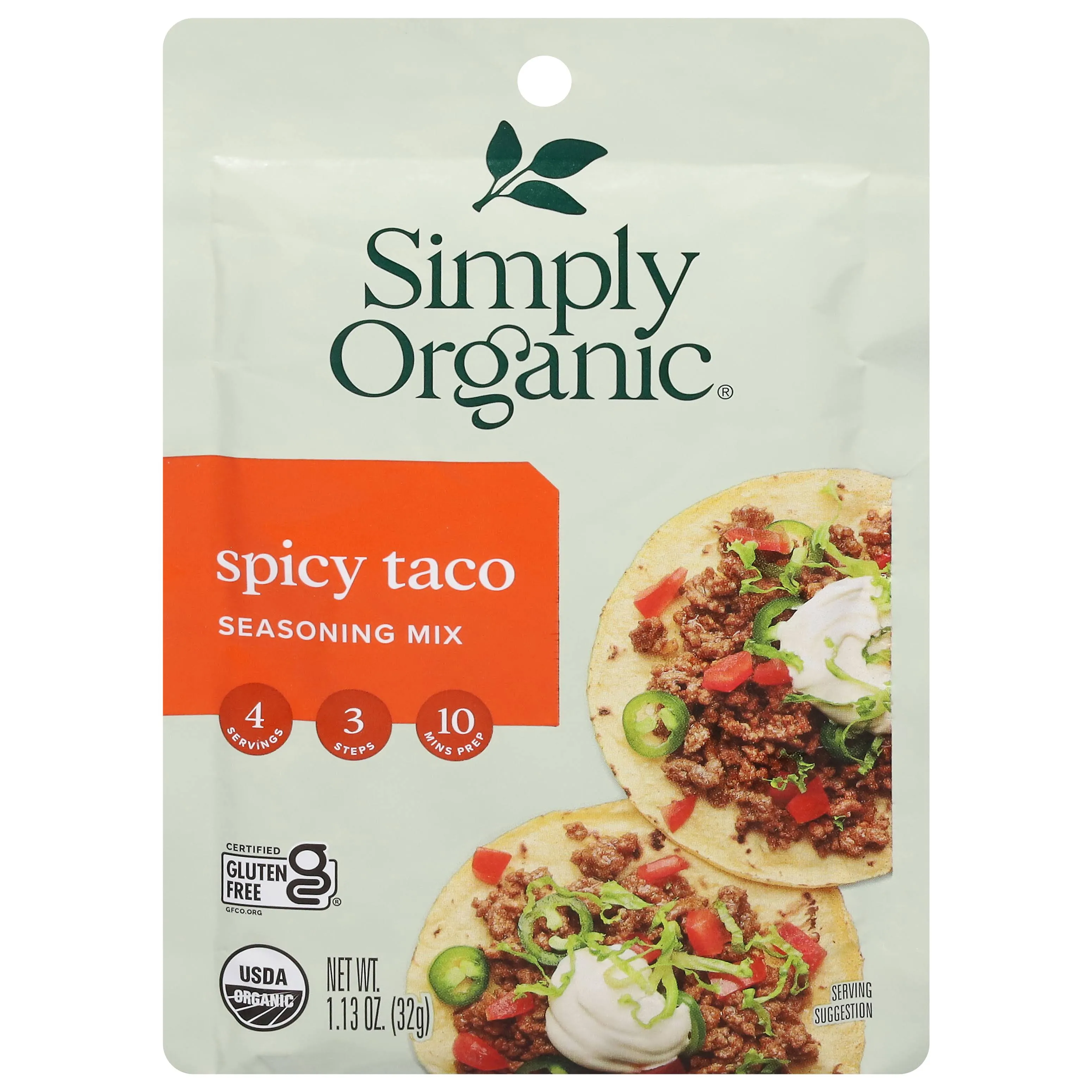 Simply Organic Spicy Taco Seasoning Mix - 1.13 oz