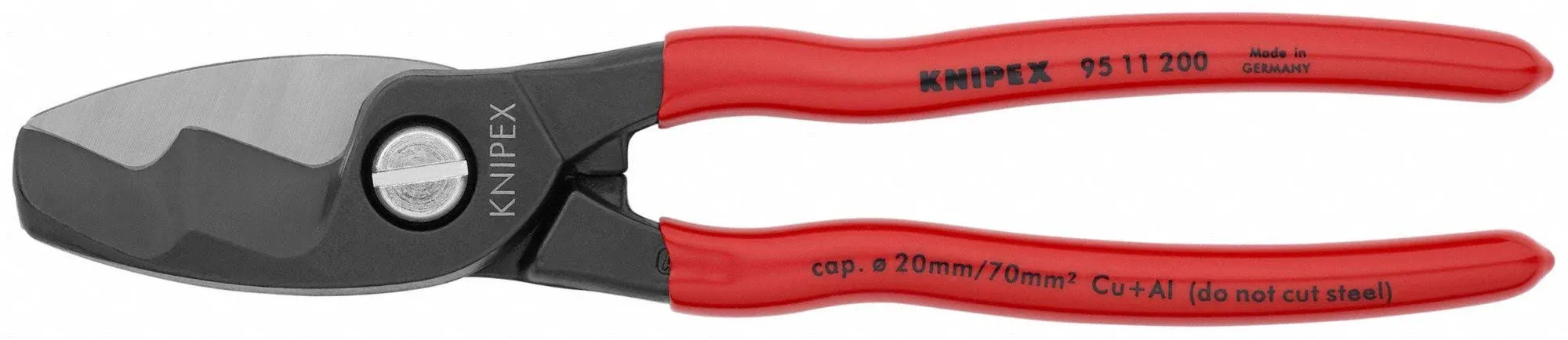 KNIPEX Cable Shears-Twin Cut Edges