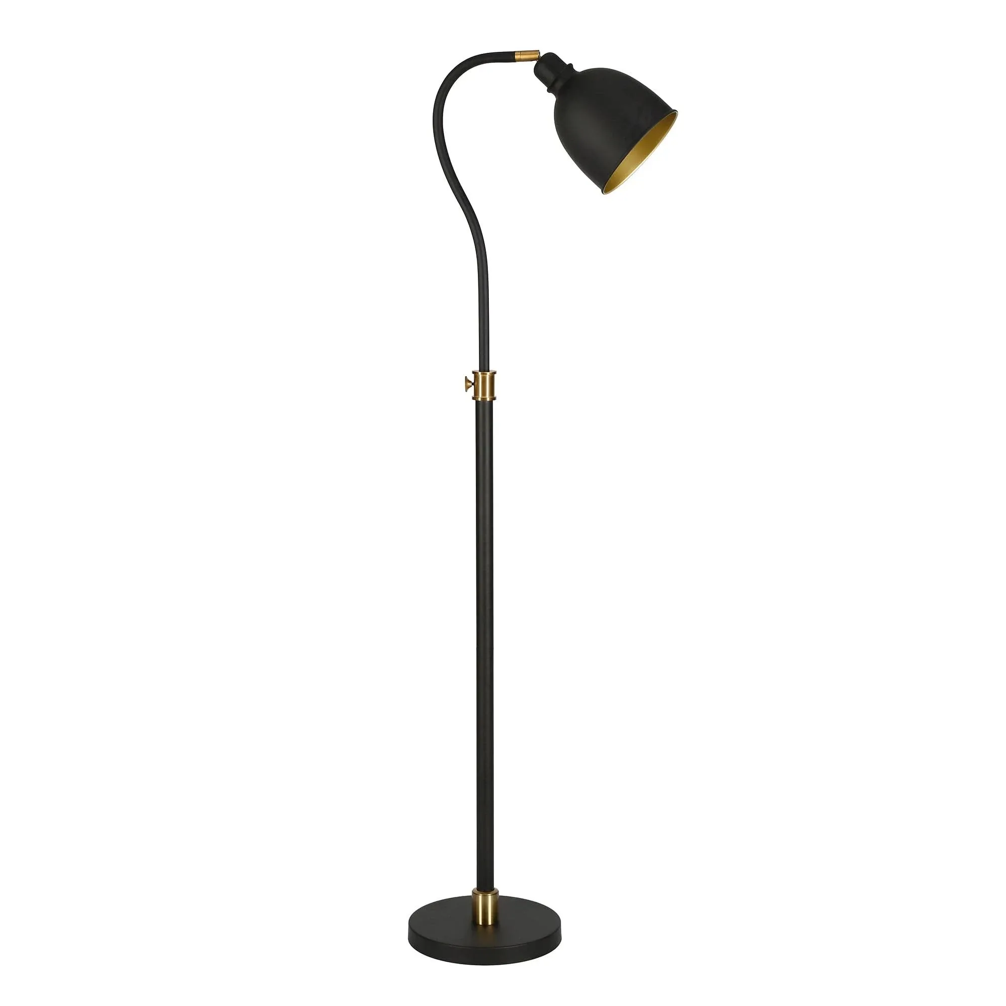 Evelyn&zoe Vincent Adjustable/Arc Floor Lamp