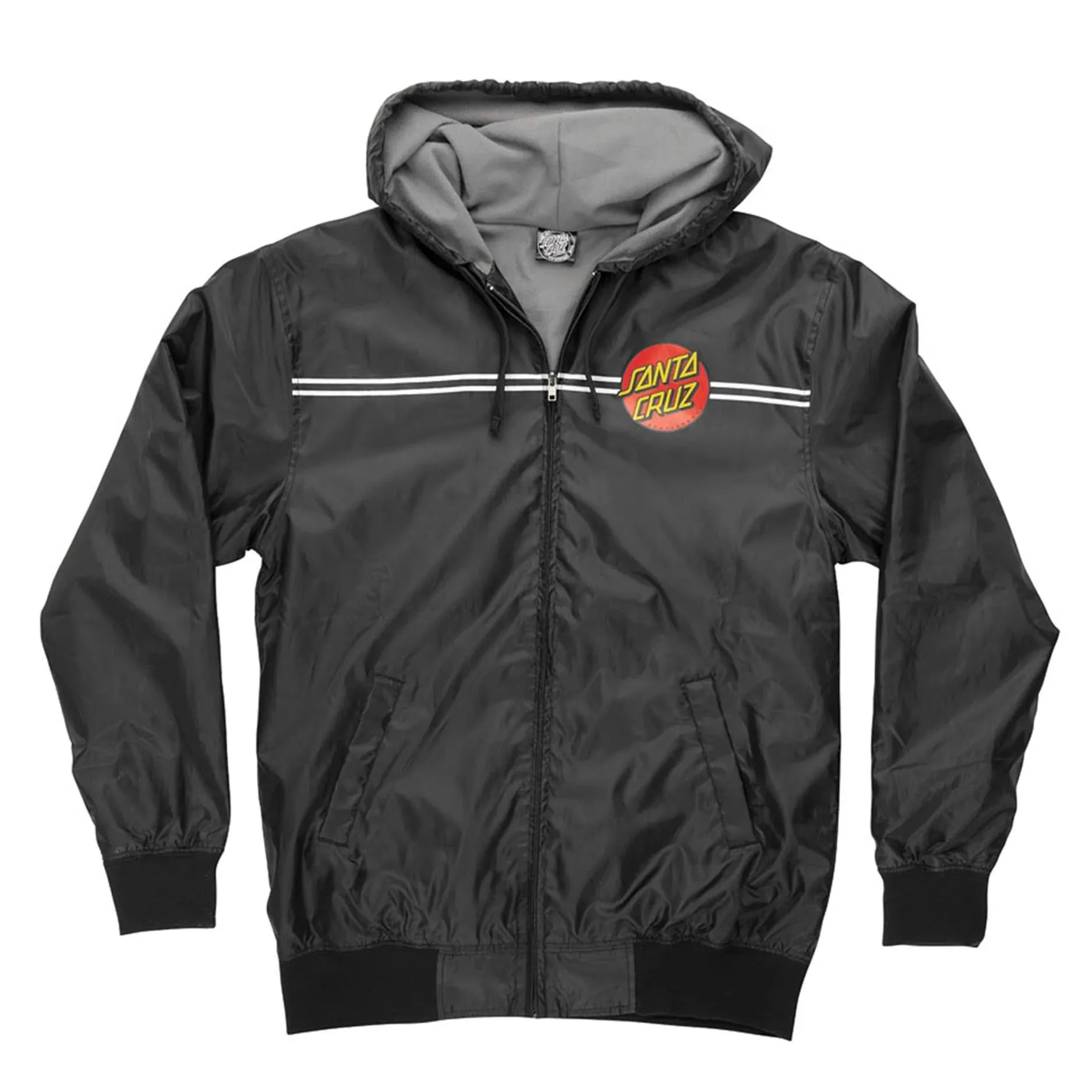 Santa Cruz Men's Dot Hooded Windbreaker Jacket