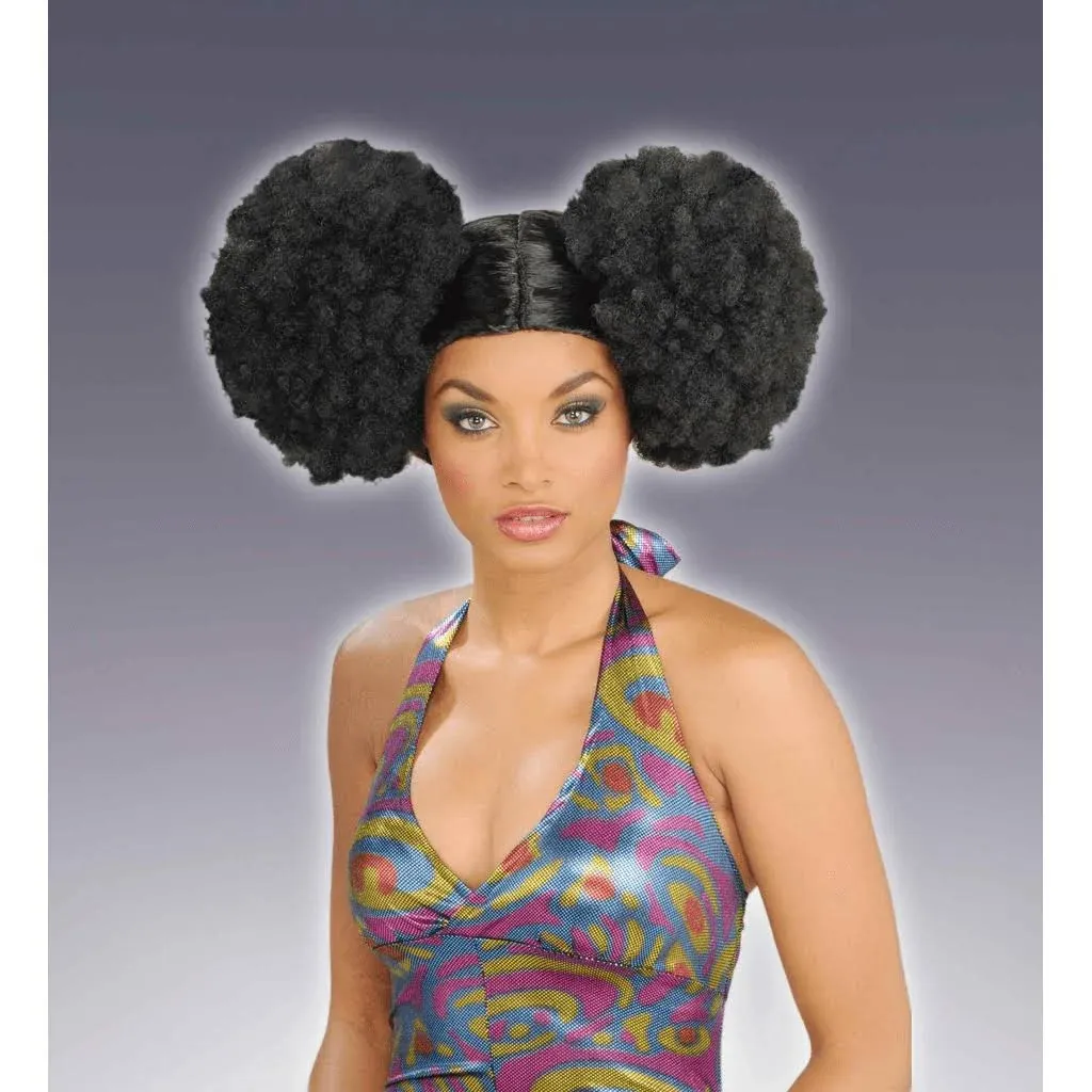 Black Afro Puff Wig