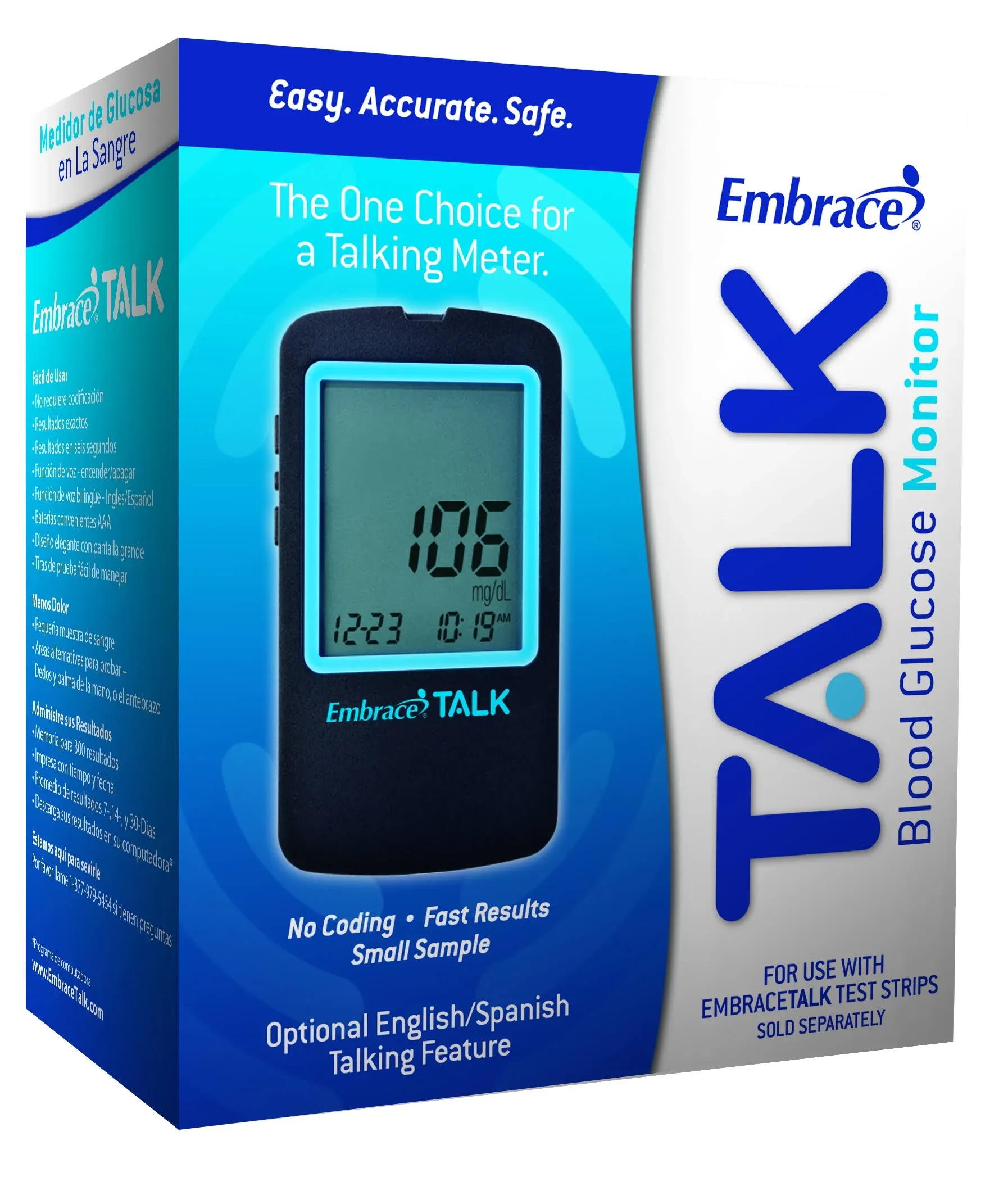 Embrace Talk Blood Glucose Meter