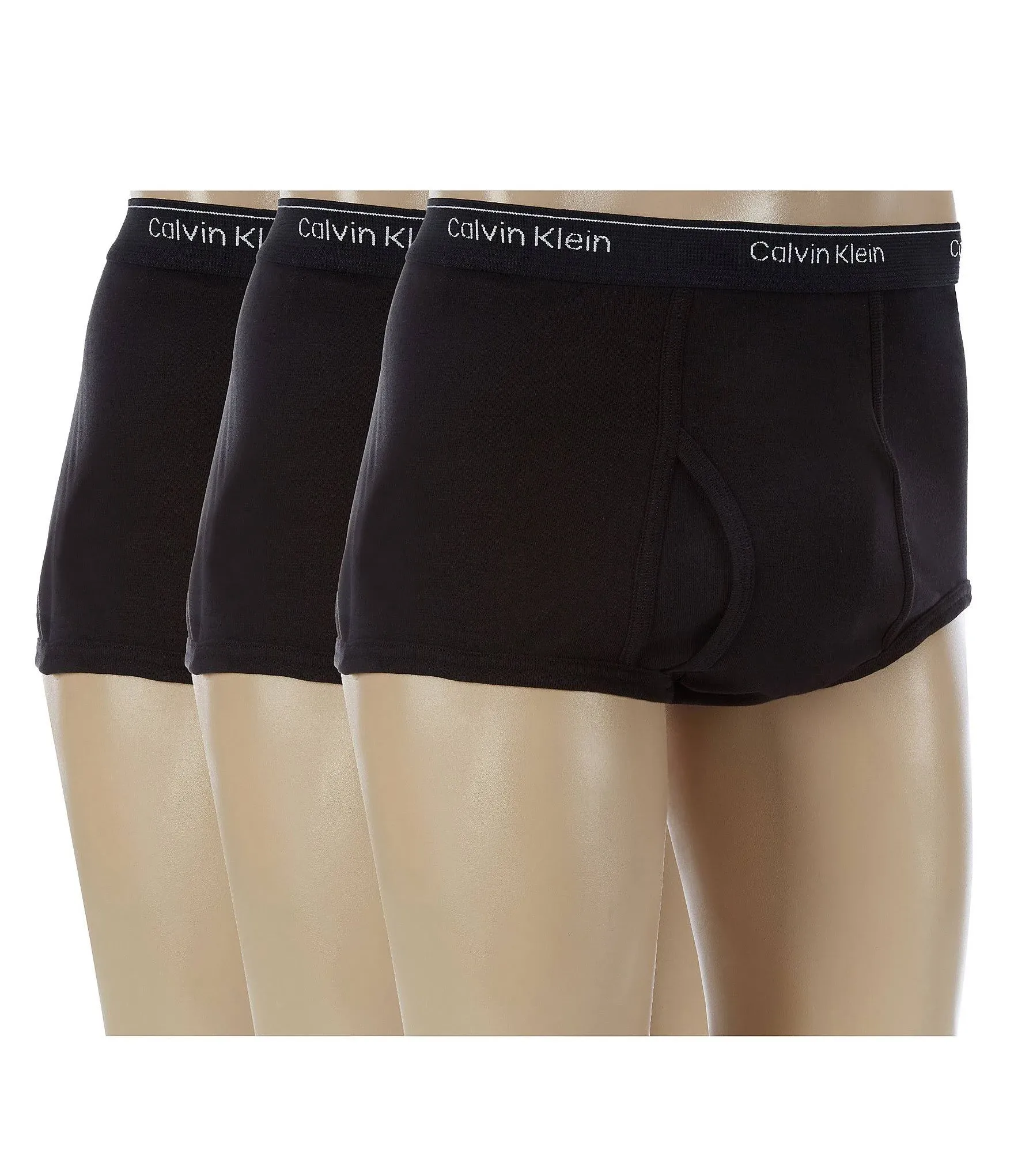 Calvin Klein Men's Big + Tall Cotton Classic 3-Pack Brief - Black - 2XL