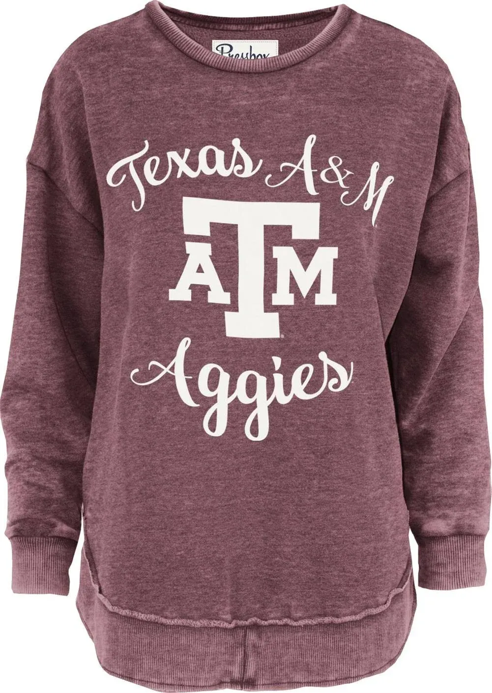 Pressbox/Royce Apparel Women's Texas A&M Aggies Sweatshirt Vintage Poncho Fleece