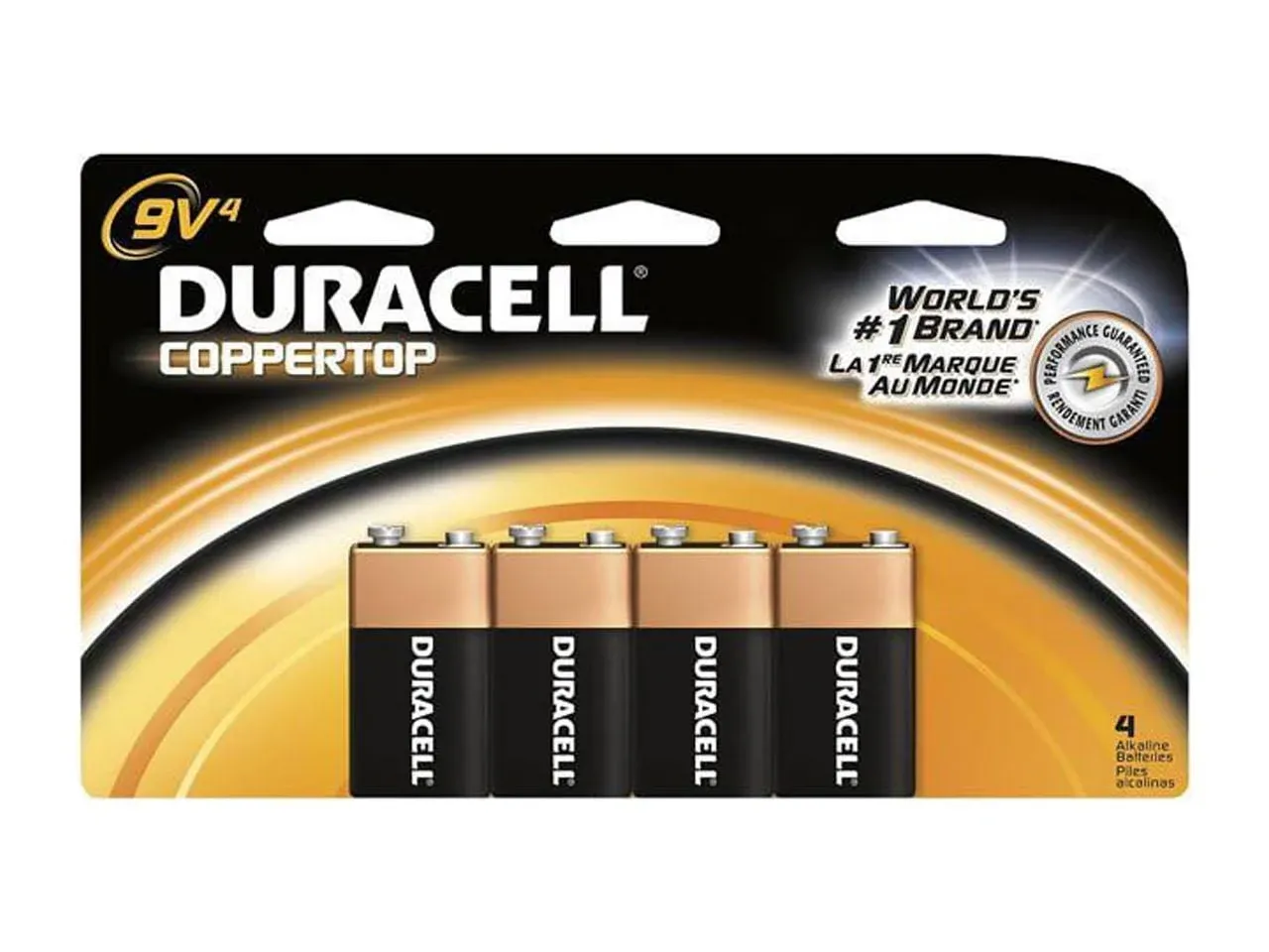 Duracell Coppertop Alkaline 9V Batteries