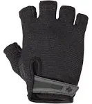 Harbinger Power Non-Wristwrap Workout Weightlifting Gloves with StretchBack Mesh and Leather Palm