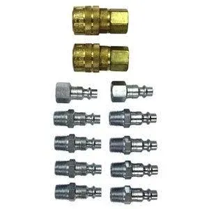 Milton S-210 1/4&#034; NPT M-Style Coupler and Plug Kit, (12-Piece)