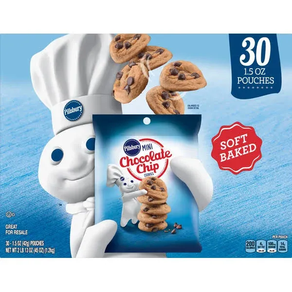 Pillsbury Chocolate Chip Mini Soft Baked Cookies