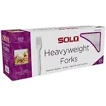 Solo Plastic Forks, White, 500 ct Tej