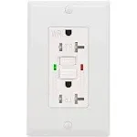 Anko GFCI Outlet 20 Amp, UL Listed, Tamper-Resistant, Weather Resistant Receptacle Indoor or Outdoor Use, LED Indicator