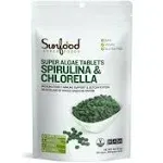 Sunfood Superfoods Superfoods Spirulina & Chlorella Tablets (4 oz)