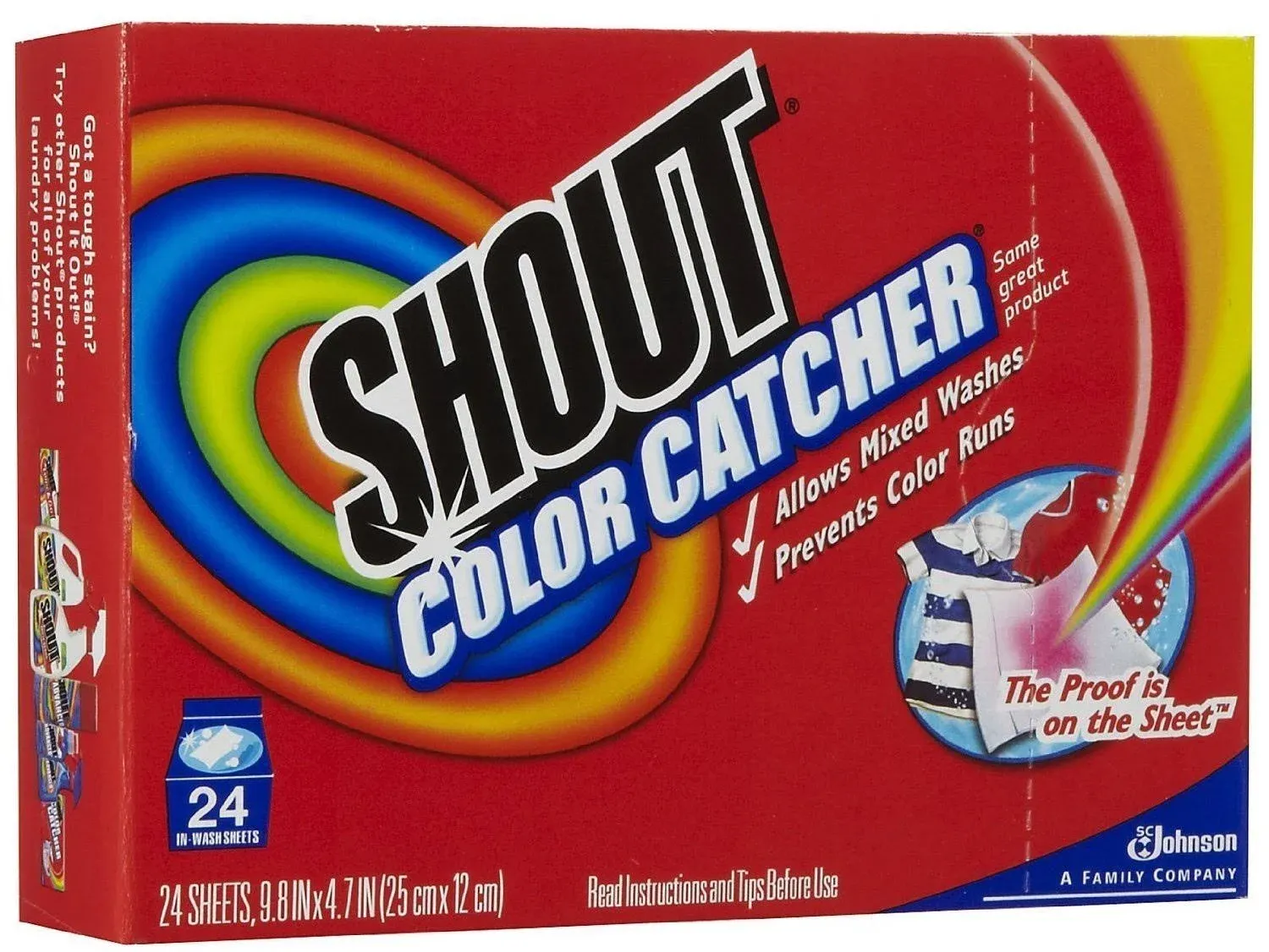 Shout Washer Sheets - 24 ct - 2 Pk