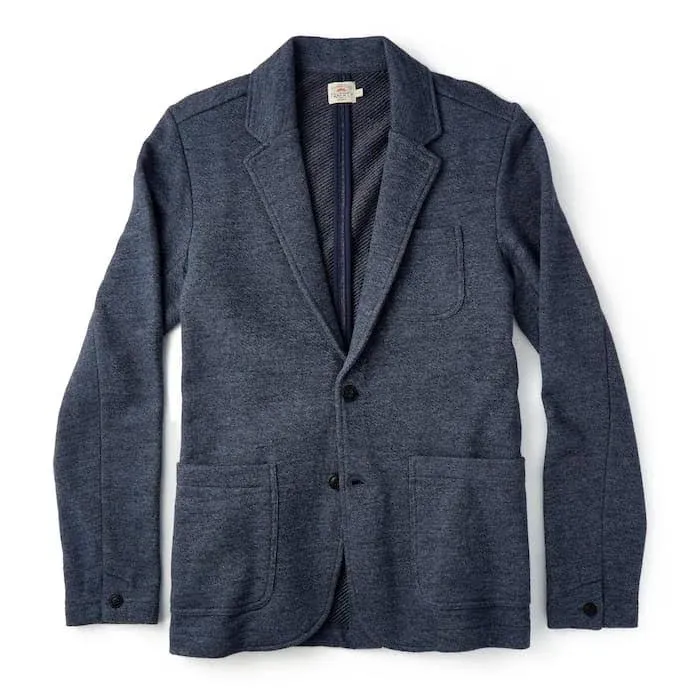 Faherty Inlet Knit Blazer M / Deep Navy Melange