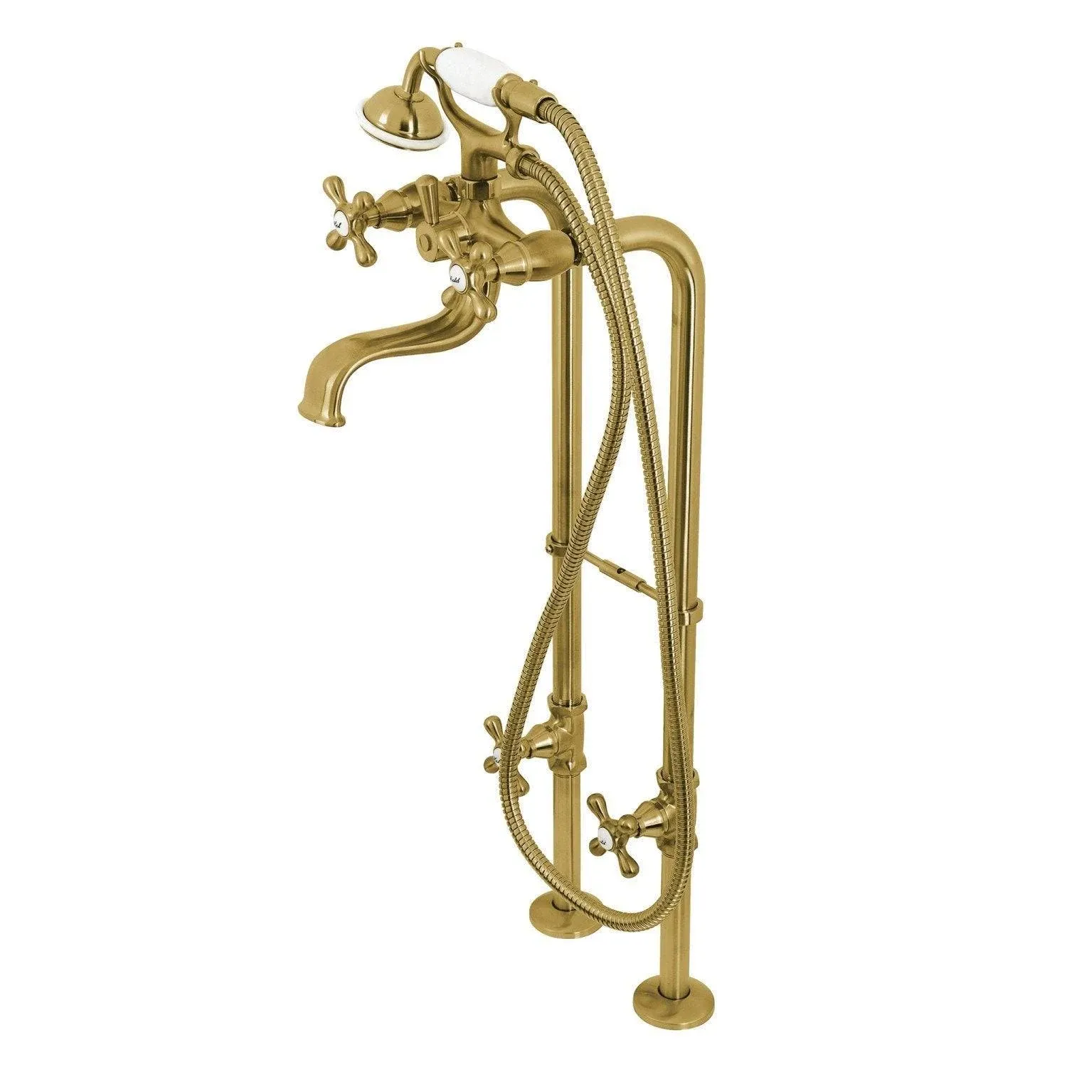 Kingston Freestanding Clawfoot Tub Faucet Package with Supply Line