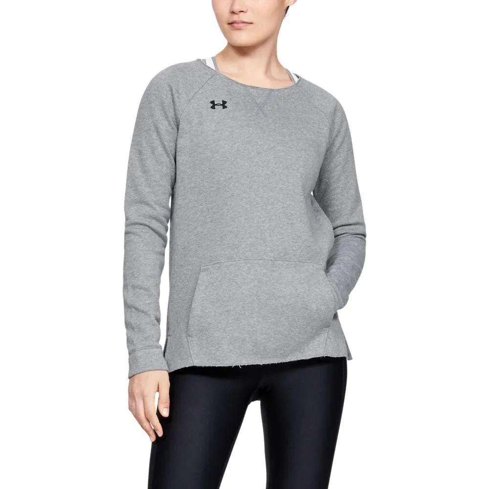 Under Armour Hustle Fleece Womens Crew L