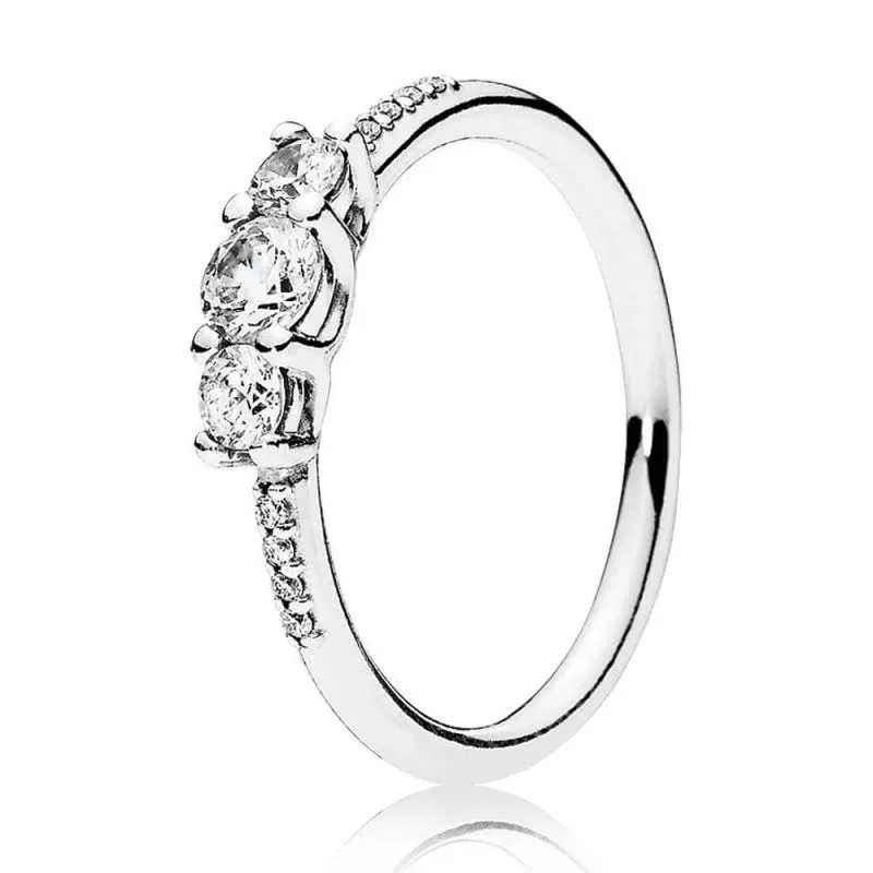 Pandora Clear Three-Stone Ring 48